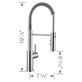 Catris Semi-Pro Pulldown Dual Spray Kitchen Faucet - 1.5 GPM