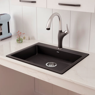 Precis SILGRANIT 25" CSA Single Bowl Drop-in Kitchen Sink