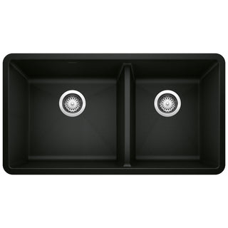 Precis SILGRANIT 33" 60/40 Double Bowl Undermount Kitchen Sink