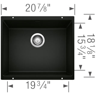 Precis SILGRANIT 21" Single Bowl Undermount Kitchen Sink