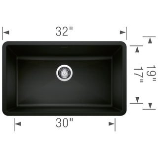 Precis SILGRANIT 32" Super Single Undermount Kitchen Sink