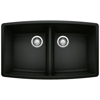 Performa SILGRANIT 33" 50/50 Double Bowl Undermount Kitchen Sink