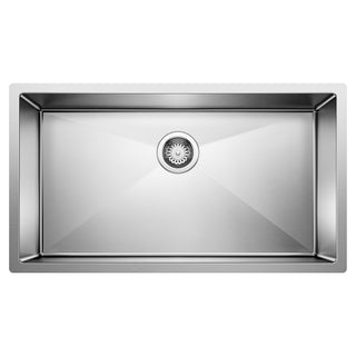 Radius R10 32" Super Single Bowl Undermount Stainless Steel Kitchen Sink