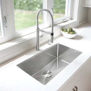 Radius R10 32" Super Single Bowl Undermount Stainless Steel Kitchen Sink