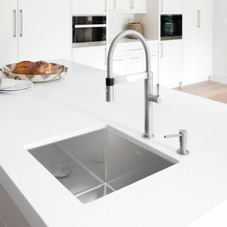 Radius R10 19" Single Bowl Undermount Stainless Steel Kitchen Sink