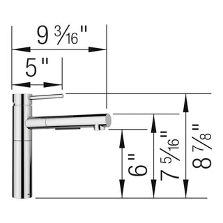 Alta II Low Arc Pull-out Dual-Spray Kitchen Faucet - 1.5 GPM