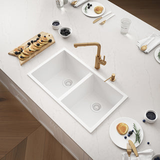 Bacia Granistone 31" Double 50/50 Bowl Dual Mount Kitchen Sink