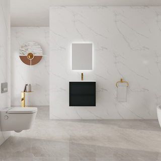 Boston 24" x 18" Wall-Hung Vanity with Top and Integrated Bowl