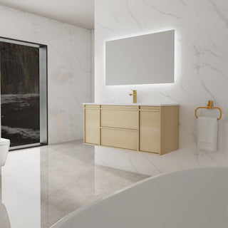 Boston 48" x 18" Wall-Hung Vanity with Top and Integrated Bowl