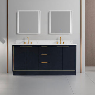 Grande 72" x 22" Double Sink Vanity with Quartz Countertop