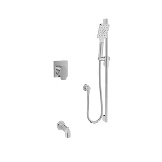 Petite B04 Complete Pressure Balanced Tub & Shower Kit with Hand shower (Valve Included) - 2.0 GPM