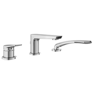 Moroka 3-Piece Deckmount Tub Filler with Handshower (Valve Included) - 8.0 GPM