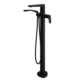 Moroka Floormount Tub Filler with Handshower (Valve Included) - 8.0 GPM
