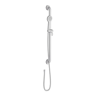 Basico 2-Jet Handshower with Grab Bar and Metal Hose