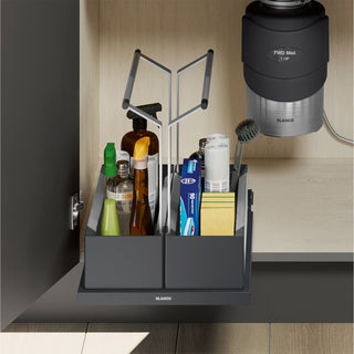 Under Kitchen Sink Cabinet Storage Caddy - Double