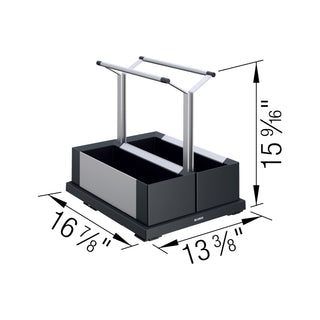 Under Kitchen Sink Cabinet Storage Caddy - Double