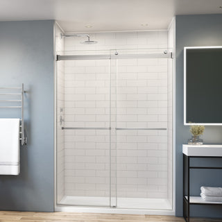 Gemini Plus Inline Bypass 60" x 79" Frameless Shower Door - 10mm Glass