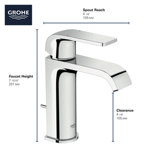 Defined Single Hole S-Size Bathroom Faucet with Drain - 1.2 GPM