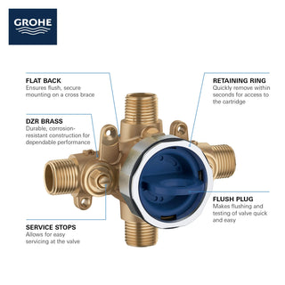 Grohesafe™ 3.0 Pressure Balance Rough-in Valve - 1/2" Universal