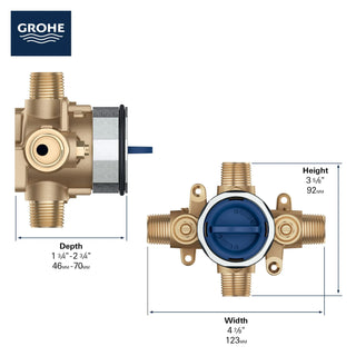 Grohesafe™ 3.0 Pressure Balance Rough-in Valve - 1/2" Universal