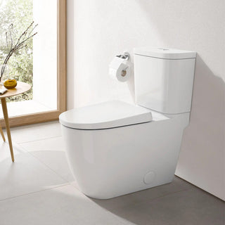 Essence Two-Piece Dual Flush Right Height Elongated Toilet with Seat