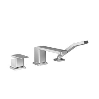 Kareo 3PC Deckmount Tub Filler with Handshower (Valve Included) - 7.75 GPM