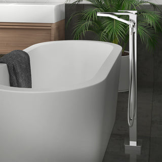 Kareo  Floormount Tub Filler with Handshower (Valve Included) - 6.85GPM