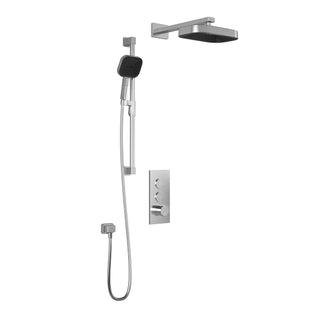 Kareo TB2 Push-Button Thermostatic Shower System (Valve Included) - Premia - 2.0 GPM
