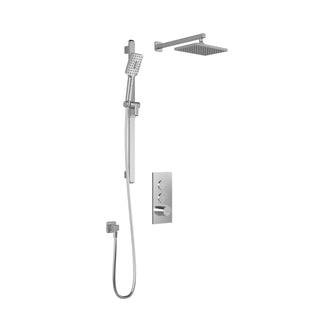 Kareo TB2 Push-Button Thermostatic Shower System (Valve Included) - Standard - 2.0 GPM