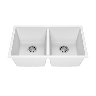 Bacia Granistone 31" Double 50/50 Bowl Dual Mount Kitchen Sink