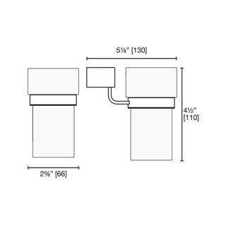 Tumbler with Square Holder