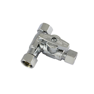 3/8" x 3/8" x 1/4" OD Compression Tee Valve