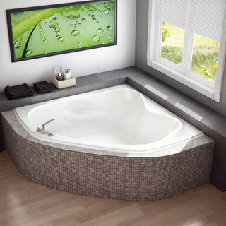 Vichy 6060 Acrylic Corner Bathtub - Soaker