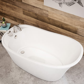 Ariosa 6032 2PC Acrylic Freestanding Bathtub - End Drain