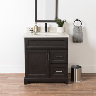 30" x 21" Single Sink Vanity - Right Drawers
