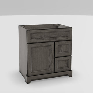 30" x 21" Single Sink Vanity - Right Drawers