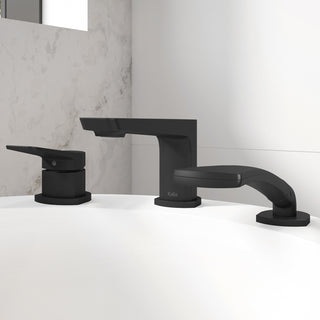 Moroka 3-Piece Deckmount Tub Filler with Handshower (Valve Included) - 8.0 GPM