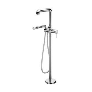Basico Floormount Tub Filler with Handshower - 5.7GPM