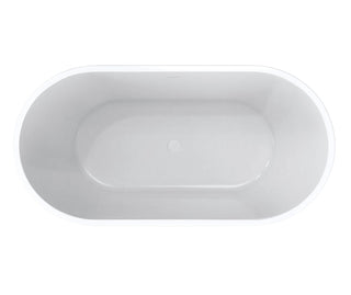 Chorale 60" x 30" Acrylic Freestanding Bathtub with Center Drain