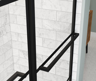 Incognito 57 Shaker 56" to 59" x 56-3/4" Bypass Tub Door with 8mm Shaker Glass