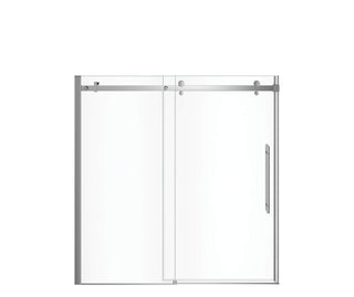 Vela 56-1/2" to 59" x 59" 8mm Sliding Tub Door for Alcove Installation with Clear Glass
