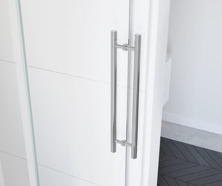 Vela 56-1/2" to 59" x 59" 8mm Sliding Tub Door for Alcove Installation with Clear Glass