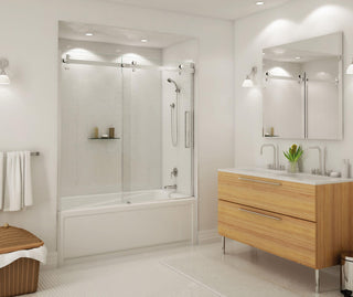 Halo 56-1/2" to 59" x 59" Sliding Tub Door - 8mm Clear Glass
