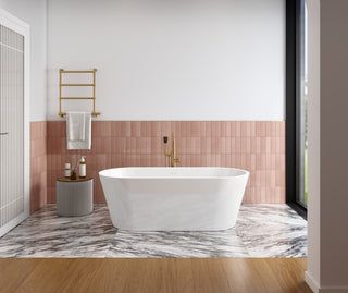 Chorale 67" x 31" Acrylic Freestanding Bathtub with Center Drain
