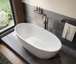 Fura Matte 6732 Acrylic Freestanding Bathtub - Center Drain