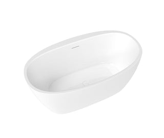 Hatto 59" x 32" Freestanding Bathtub - Center Drain