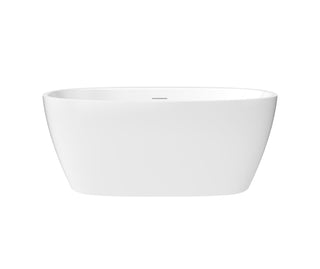 Hatto 59" x 32" Freestanding Bathtub - Center Drain