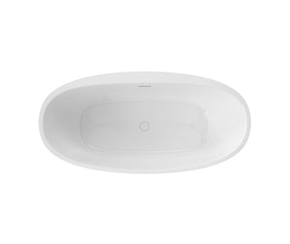 Hatto 67" x 32" Freestanding Bathtub - Center Drain