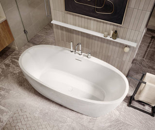 Hatto 67" x 32" Freestanding Bathtub - Center Drain