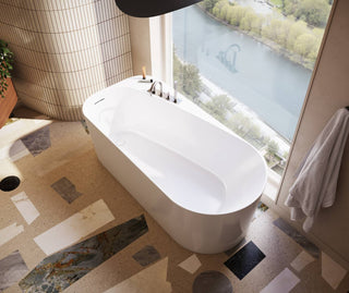 Kuja 67" x 32" Acrylic Freestanding Bathtub - End Drain